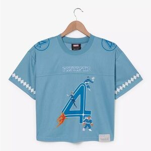Marvel The Fantastic Four First Steps Sue Storm Cropped Football Jersey BoxLunch